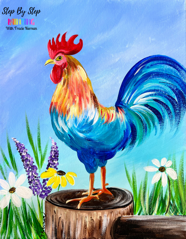 Rooster top Painting