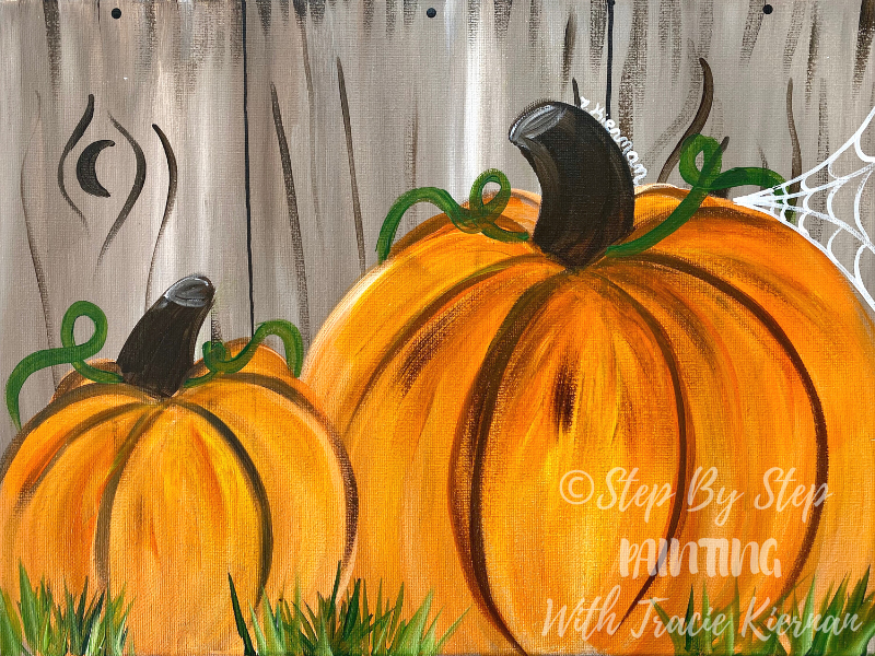 Pumpkin Patch PDF Download Acrylic Painting Tutorial